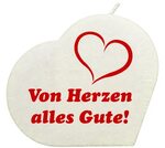 Von Herzen Herzkerze (weiss) - geschenkexpress.ch